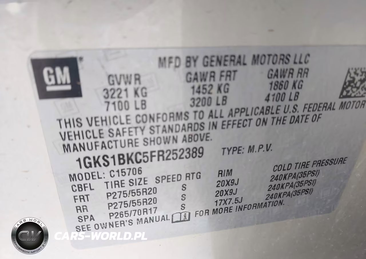 2015 GMC Yukon Slt VIN:1GKS1BKC5FR252389 - 9