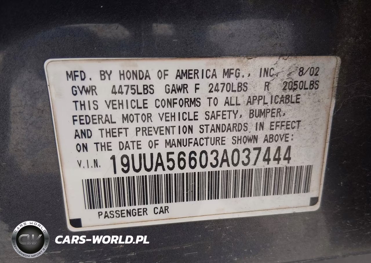 2003 Acura Tl 3.2 VIN:19UUA56603A037444 - 9