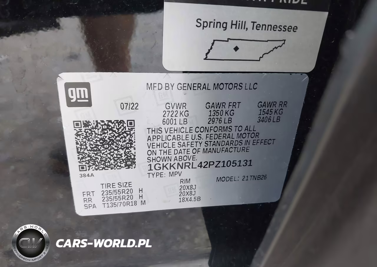2023 GMC Acadia Awd Sle VIN:1GKKNRL42PZ105131 - 9