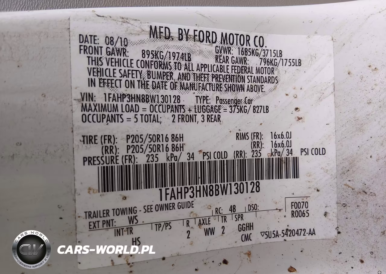 2011 Ford Focus VIN:1FAHP3HN8BW130128 - 9