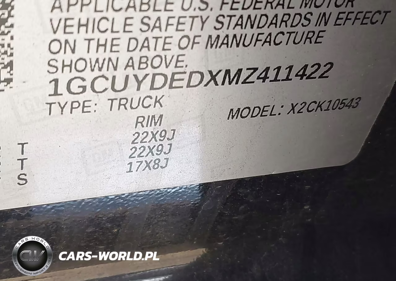 2021 Chevrolet Silverado 1500 4Wd Short Bed Lt VIN:1GCUYDEDXMZ411422 - 9