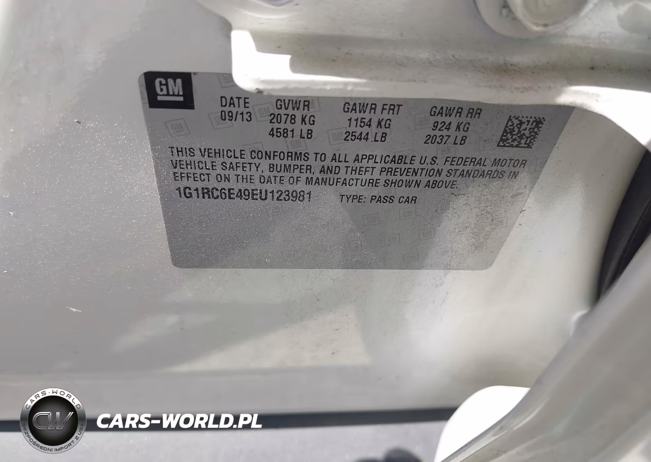 2014 Chevrolet Volt VIN:1G1RC6E49EU123981 - 9