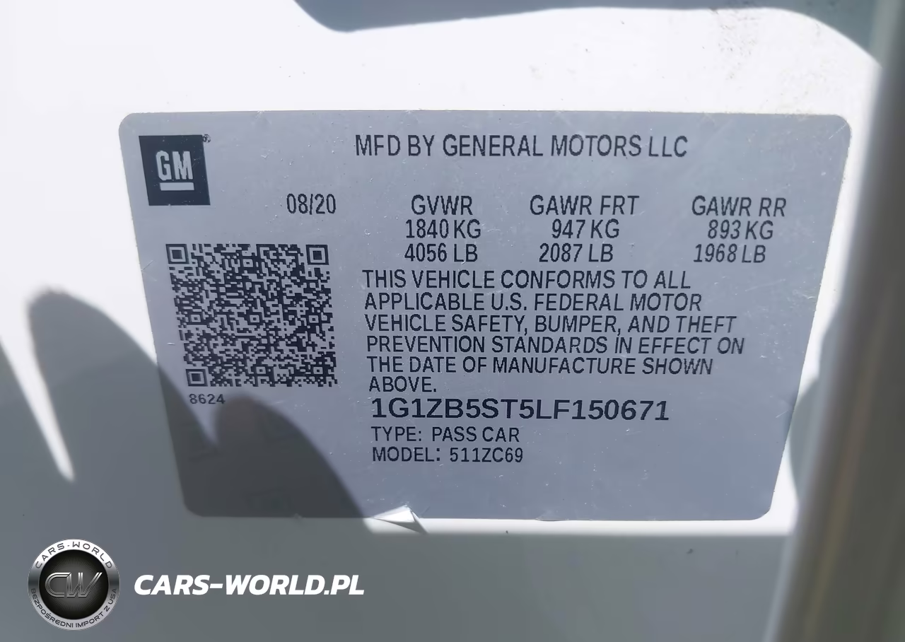 2020 Chevrolet Malibu Fwd Ls VIN:1G1ZB5ST5LF150671 - 9