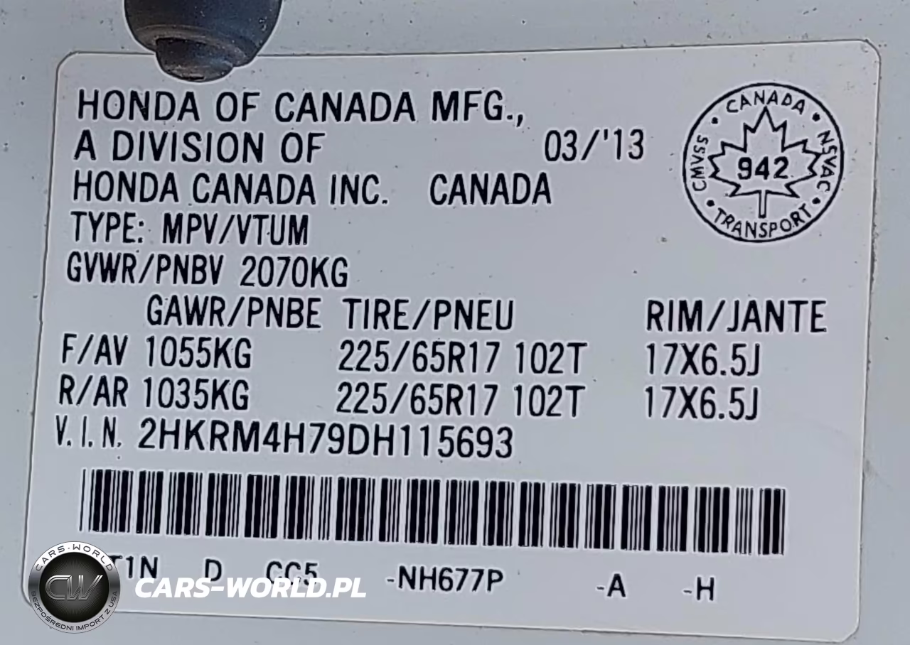 2013 Honda Cr-V Ex-L VIN:2HKRM4H79DH115693 - 9