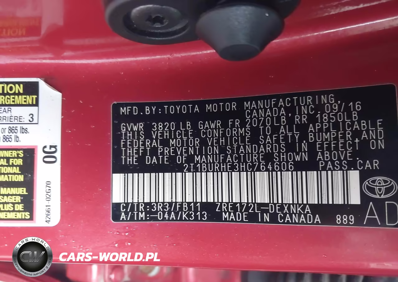 2017 Toyota Corolla Le VIN:2T1BURHE3HC764606 - 9