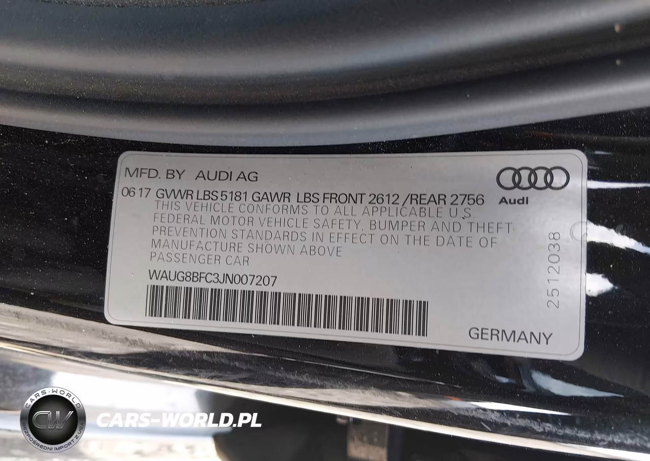 2018 Audi A6 2.0T Premium Plus VIN:WAUG8BFC3JN007207 - 9