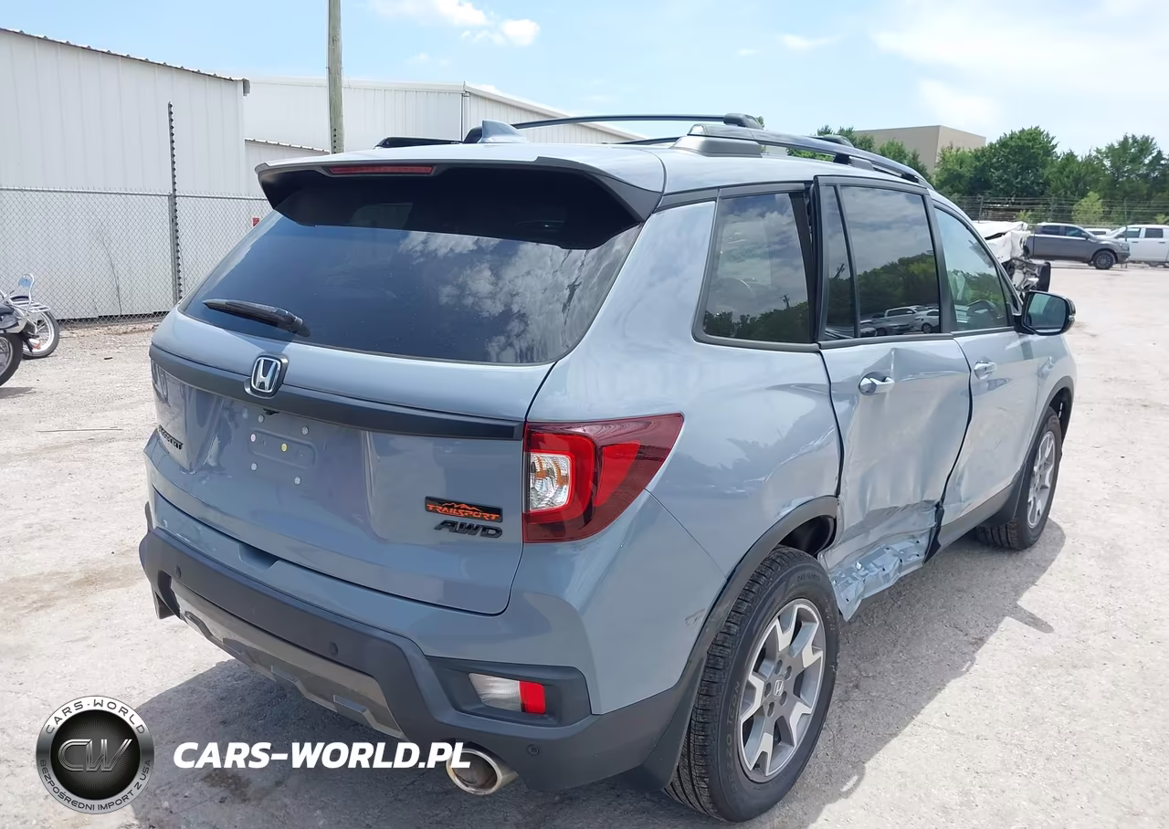 2022 Honda Passport Awd Trailsport VIN:5FNYF8H6XNB000735 - 4