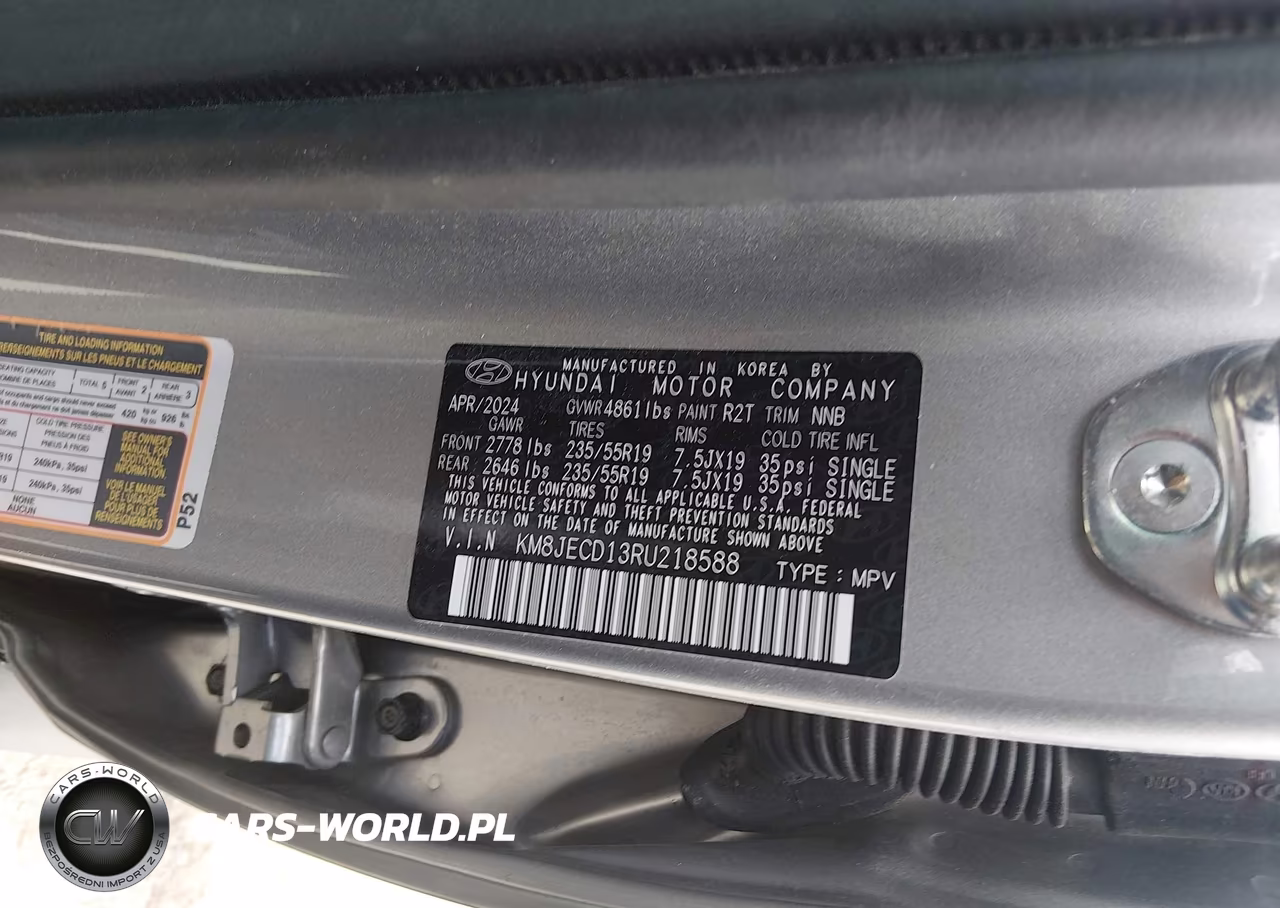 2024 Hyundai Tucson Hybrid Limited VIN:KM8JECD13RU218588 - 9