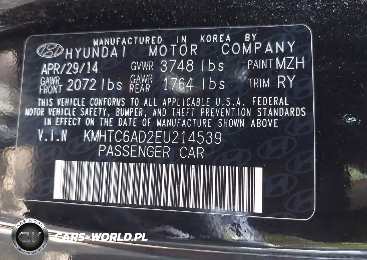2014 Hyundai Veloster Re:flex W-Red VIN:KMHTC6AD2EU214539 - 9
