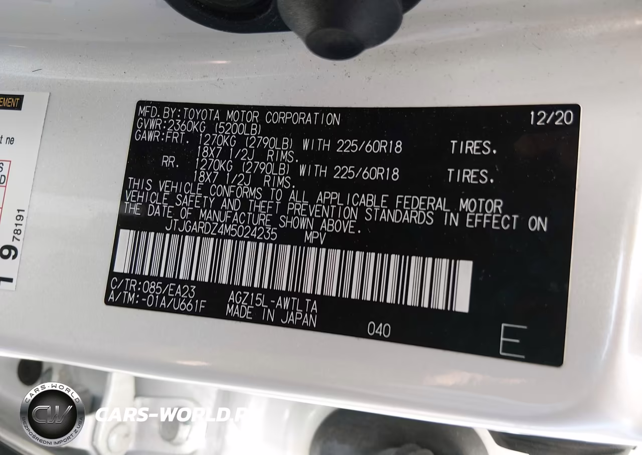 2021 Lexus Nx 300 VIN:JTJGARDZ4M5024235 - 9