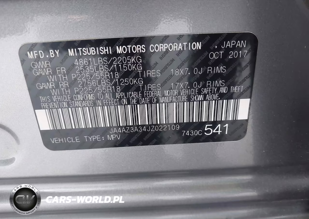 2018 Mitsubishi Outlander Le VIN:JA4AZ3A34JZ022109 - 9