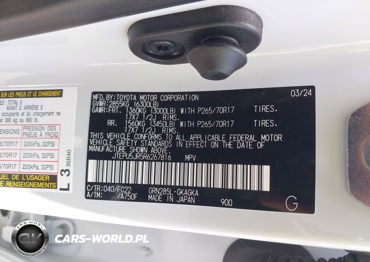 2024 Toyota 4Runner Trd Off Road VIN:JTEPU5JR5R6267816 - 9