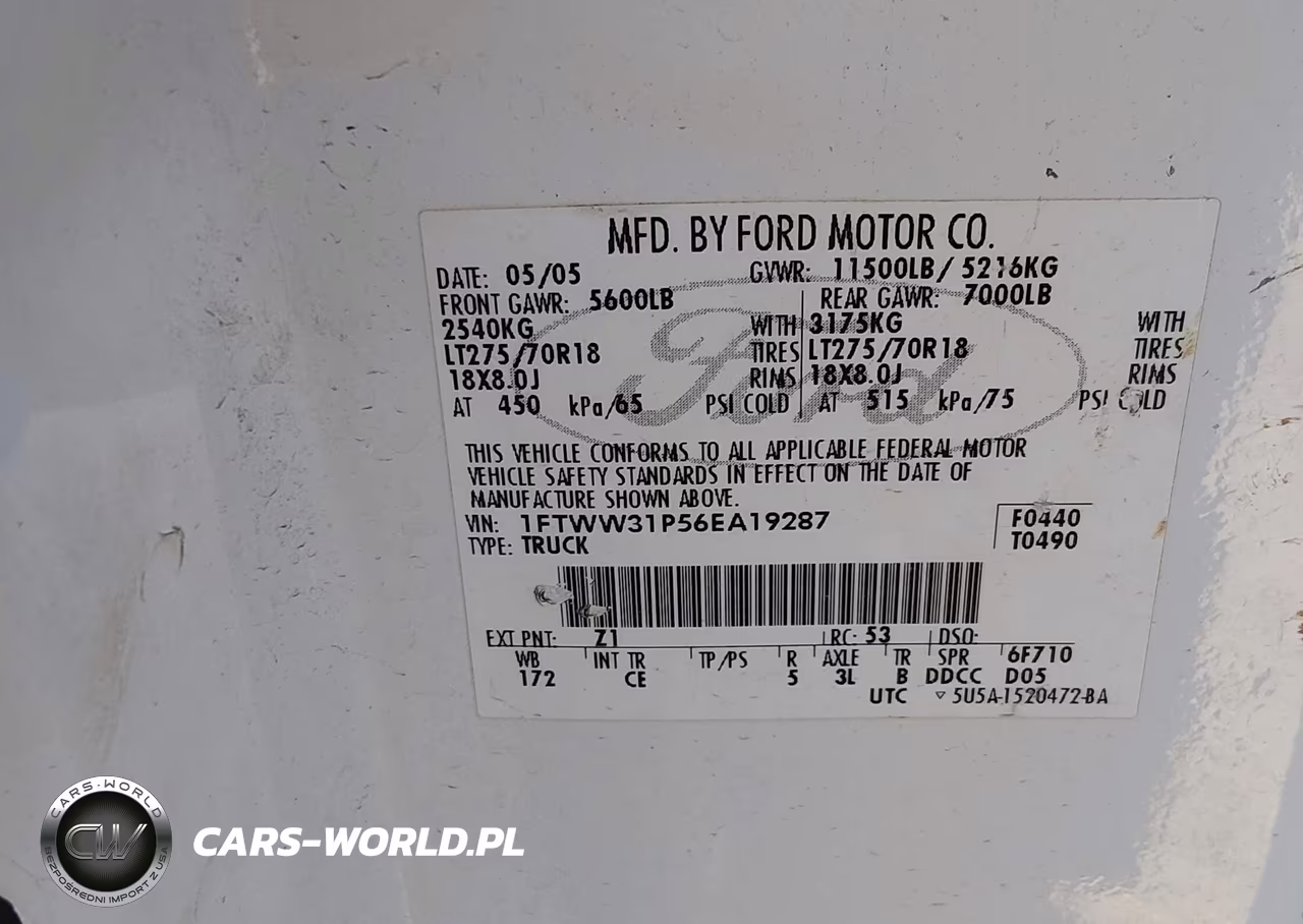 2006 Ford F-350 Lariat-Xl-Xlt VIN:1FTWW31P56EA19287 - 8