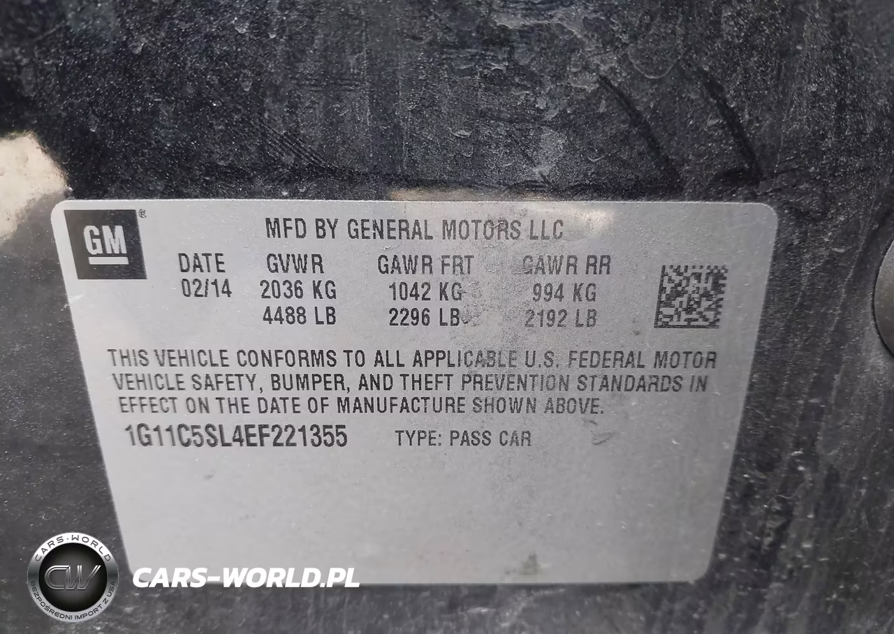 2014 Chevrolet Malibu 1Lt VIN:1G11C5SL4EF221355 - 9