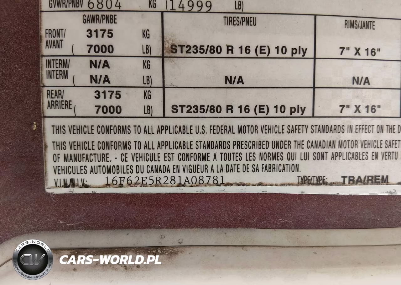 2008 Carriage Other VIN:16F62E5R281A08781 - 9