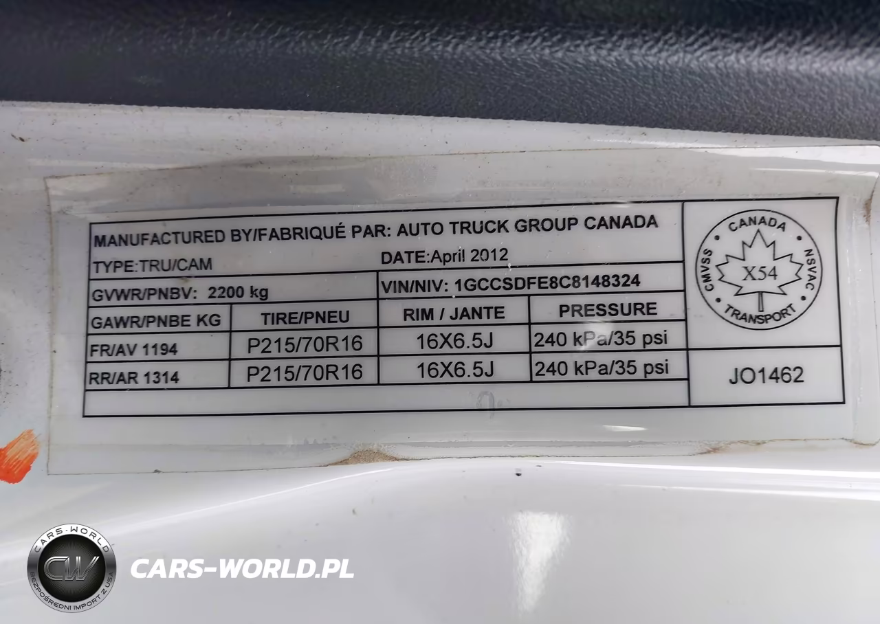 2012 Chevrolet Colorado Lt VIN:1GCCSDFE8C8148324 - 9