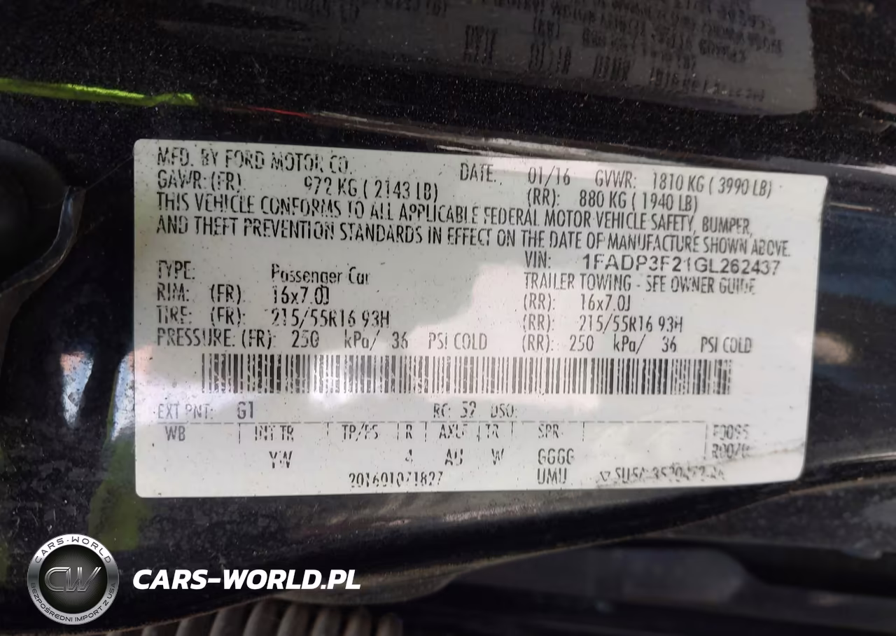 2016 Ford Focus Se VIN:1FADP3F21GL262437 - 9