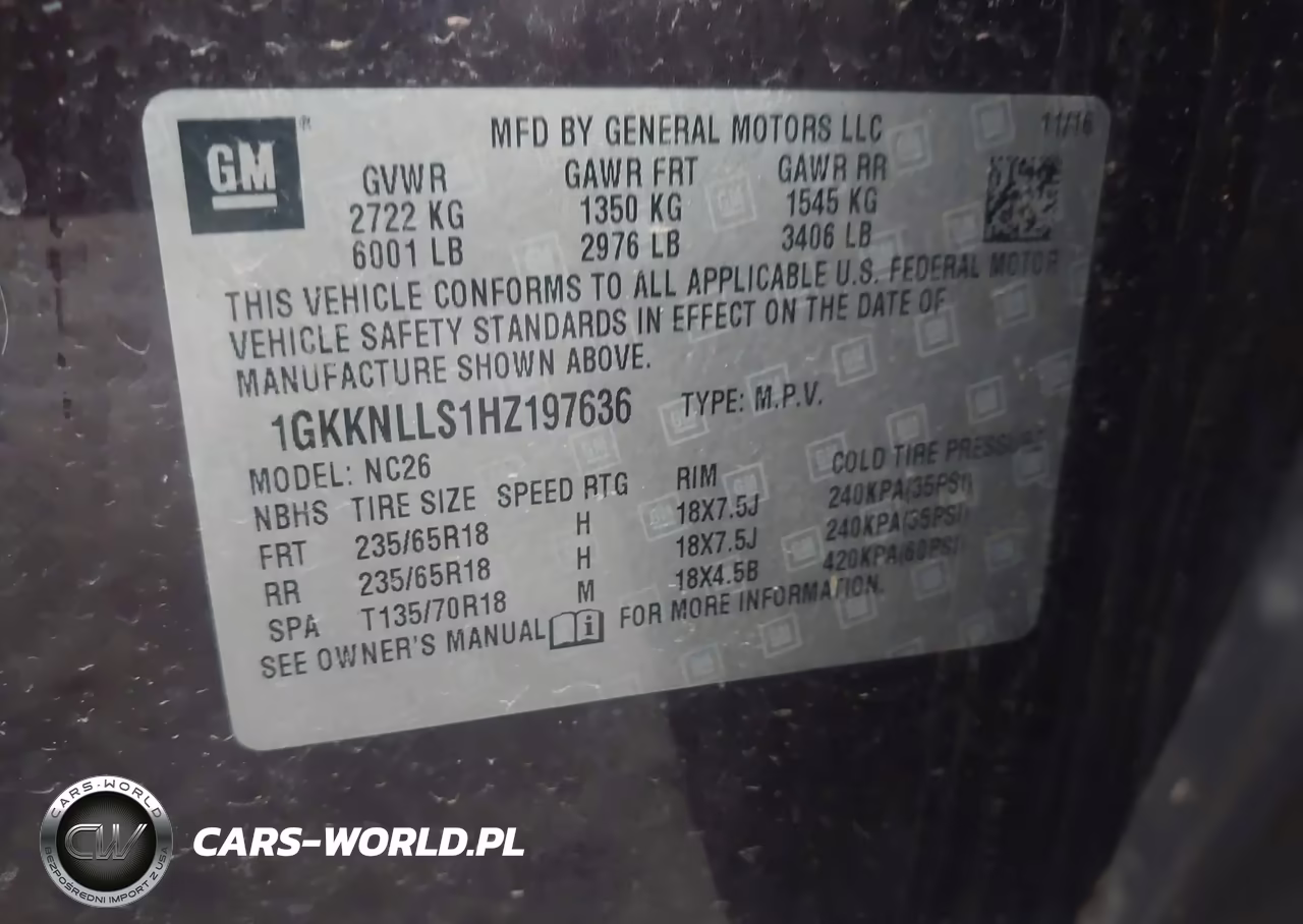 2017 GMC Acadia Sle-2 VIN:1GKKNLLS1HZ197636 - 9