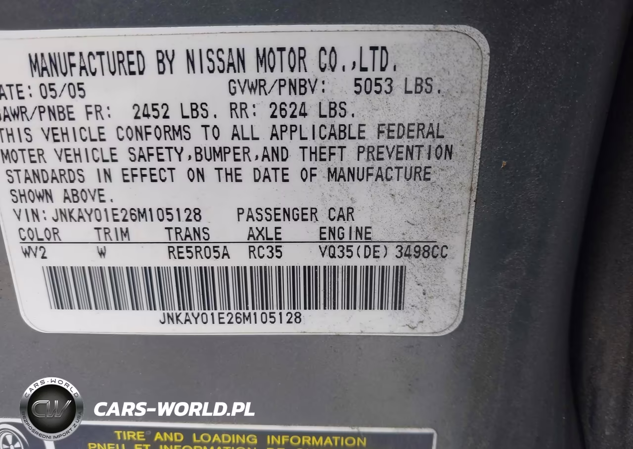 2006 Infiniti M35 Sport VIN:JNKAY01E26M105128 - 9