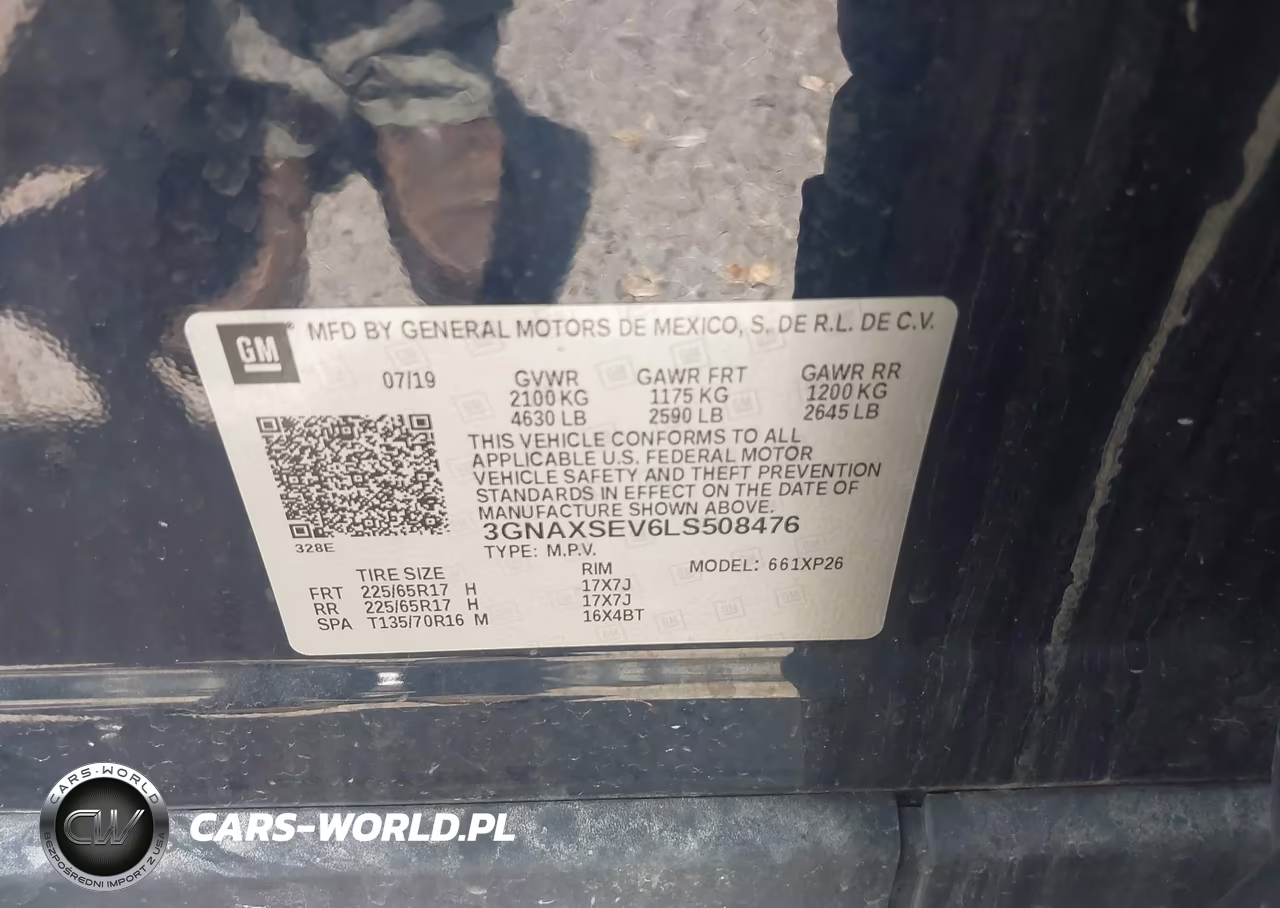 2020 Chevrolet Equinox Awd Ls VIN:3GNAXSEV6LS508476 - 9
