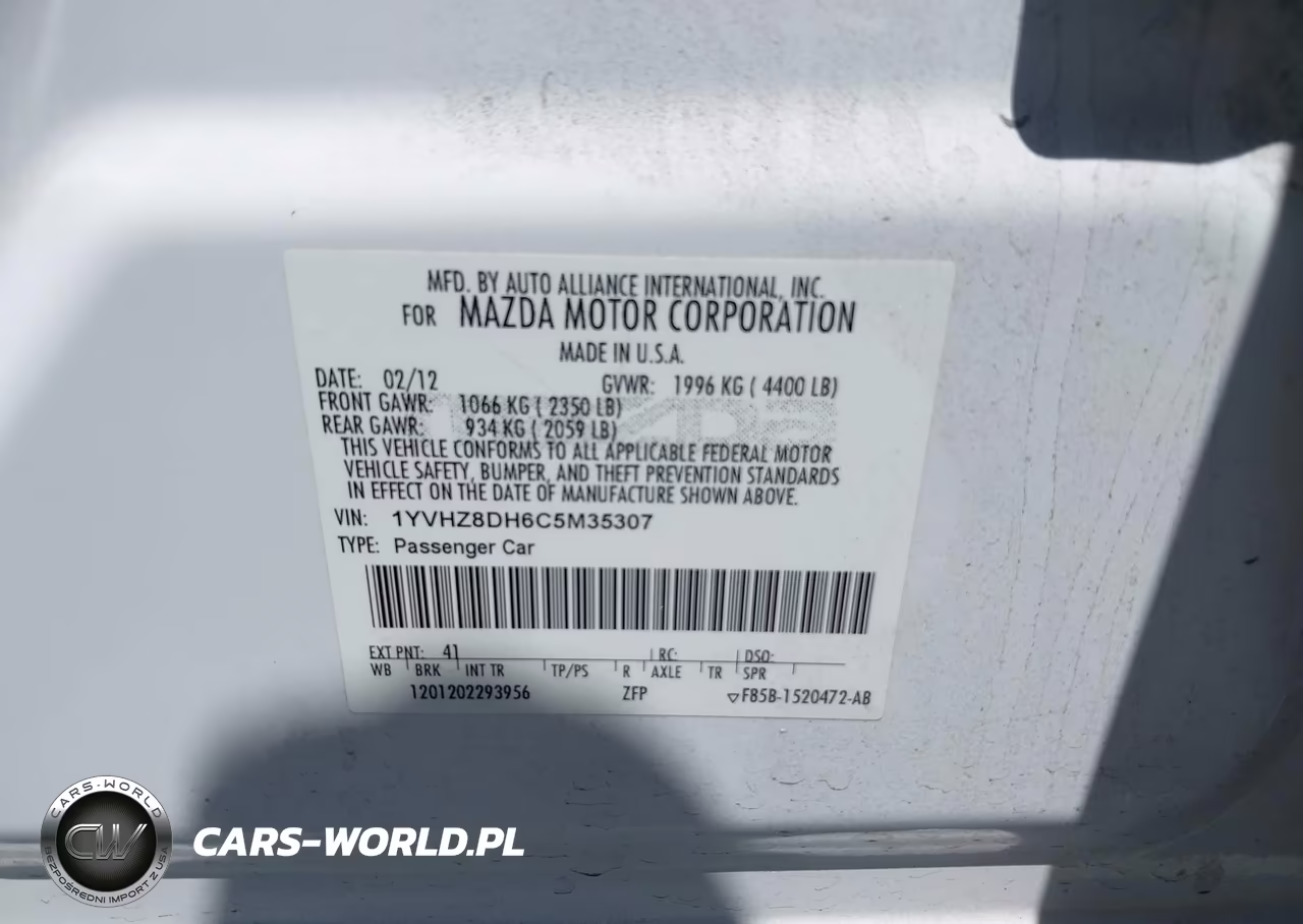 2012 Mazda Mazda6 I Touring VIN:1YVHZ8DH6C5M35307 - 9