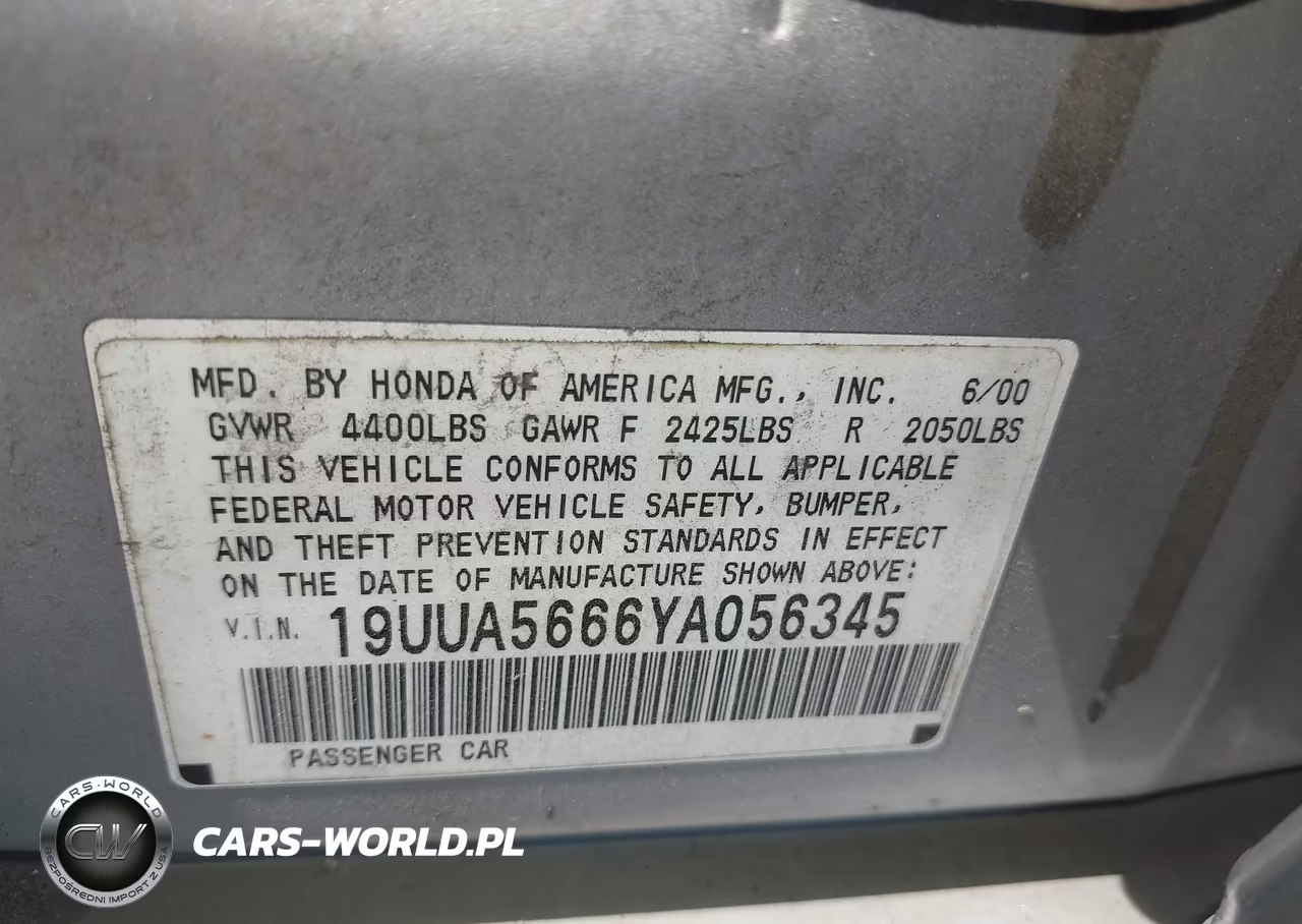 2000 Acura Tl 3.2 VIN:19UUA5666YA056345 - 9