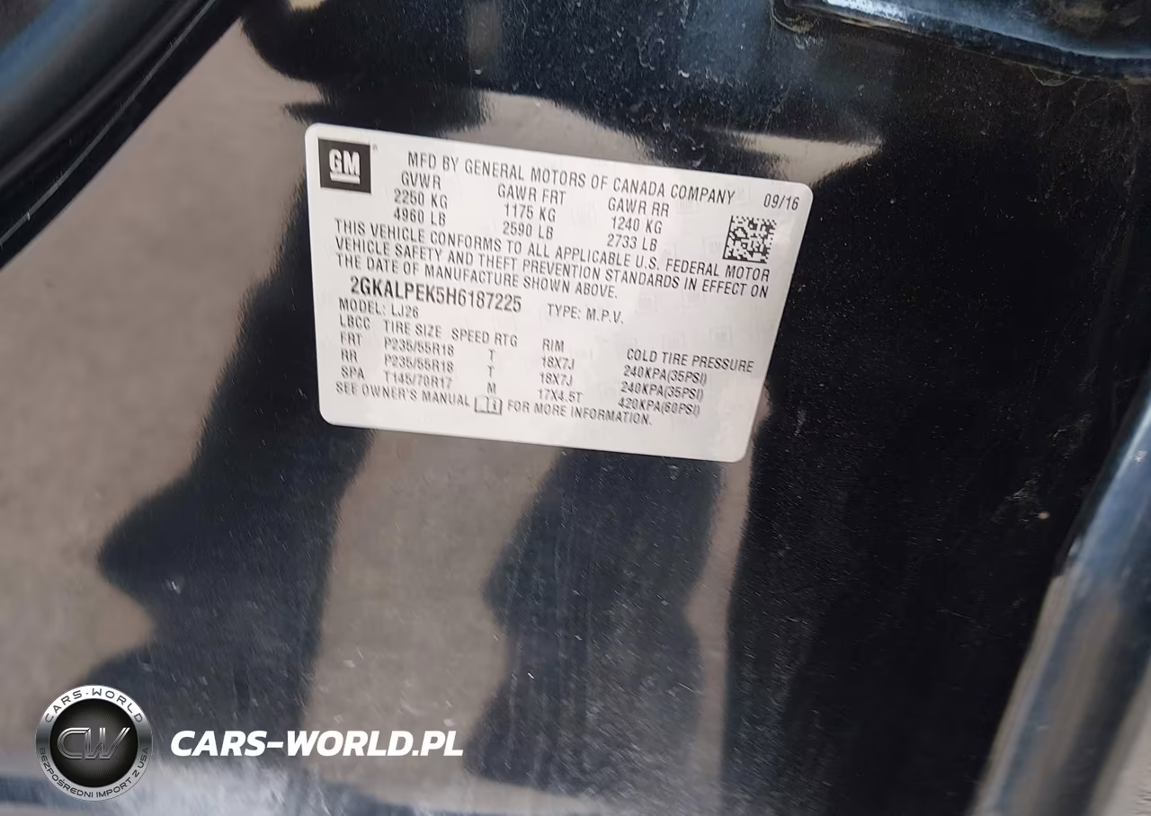 2017 GMC Terrain Slt VIN:2GKALPEK5H6187225 - 9