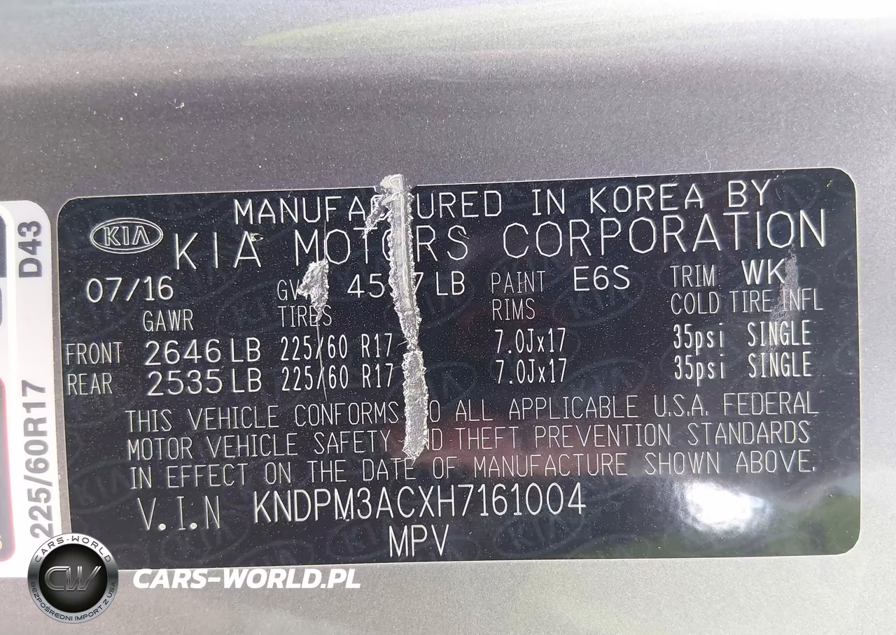 2017 Kia Sportage Lx VIN:KNDPM3ACXH7161004 - 9