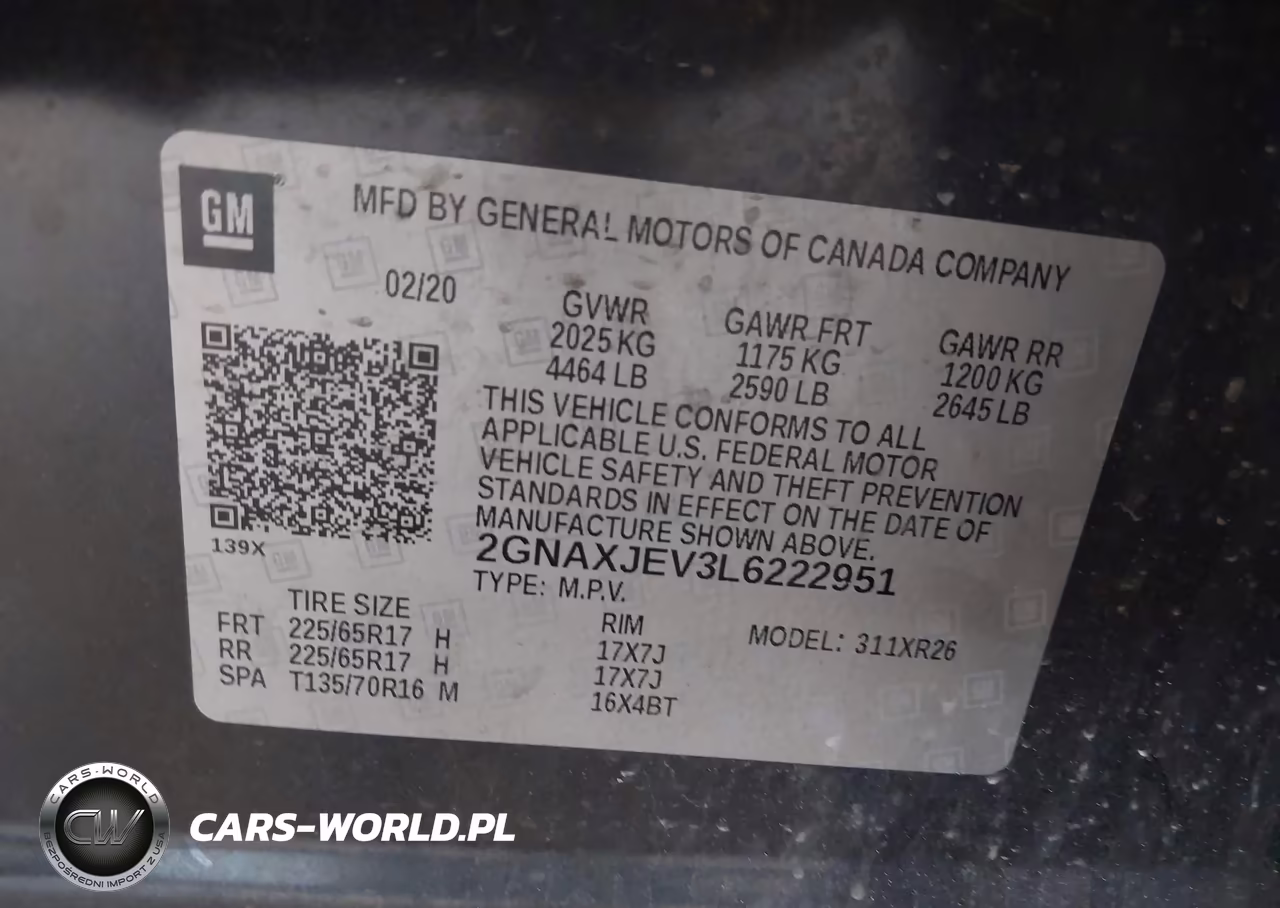2020 Chevrolet Equinox Fwd 2Fl VIN:2GNAXJEV3L6222951 - 9
