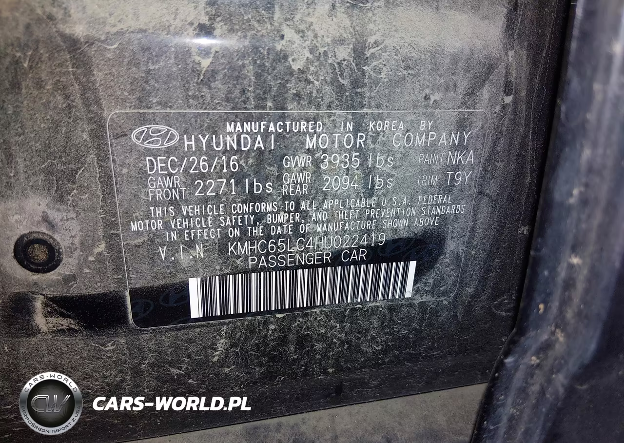 2017 Hyundai Ioniq Hybrid Blue VIN:KMHC65LC4HU022419 - 9