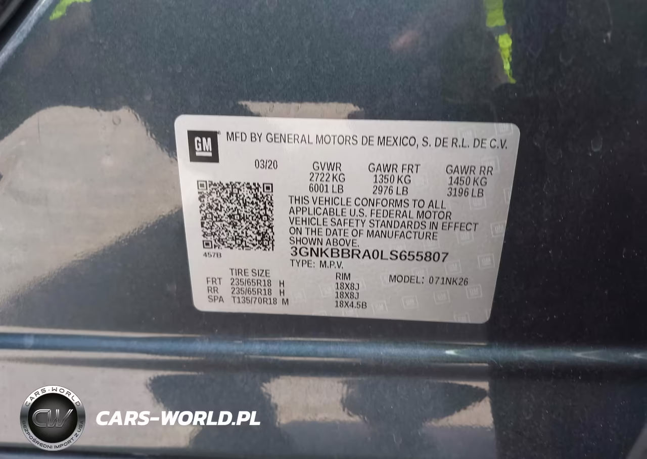 2020 Chevrolet Blazer Fwd 1Lt VIN:3GNKBBRA0LS655807 - 9