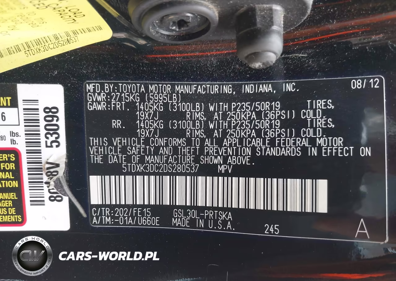 2013 Toyota Sienna Se 8 Passenger VIN:5TDXK3DC2DS280537 - 9