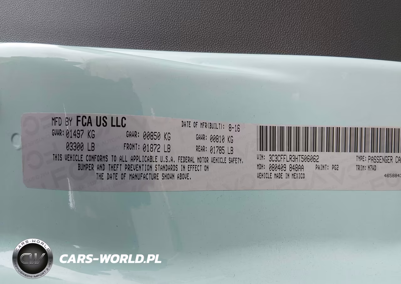 2017 FIAT 500C POP VIN:3C3CFFLR3HT506062 - 9