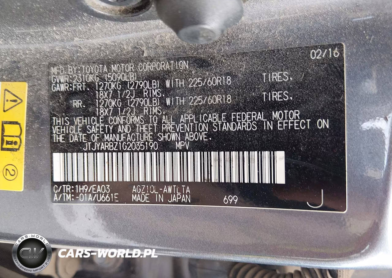 2016 Lexus Nx 200T VIN:JTJYARBZ1G2035190 - 9