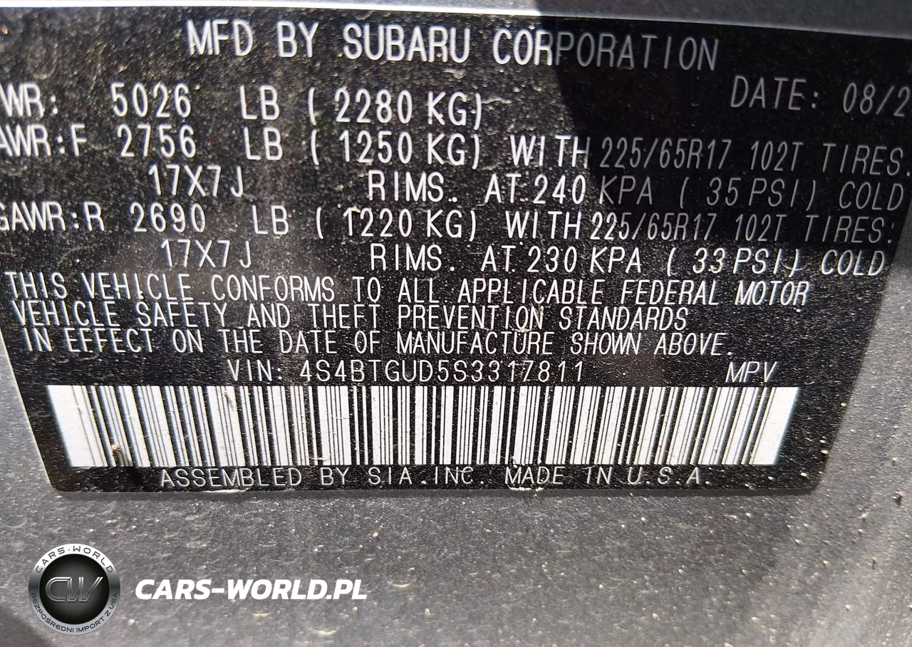 2025 Subaru Outback Wilderness VIN:4S4BTGUD5S3317811 - 9
