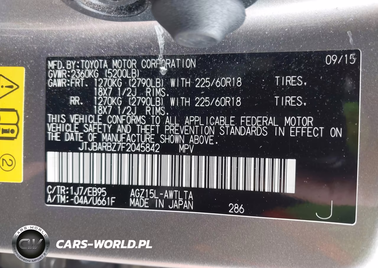 2015 Lexus Nx 200T F Sport VIN:JTJBARBZ7F2045842 - 9