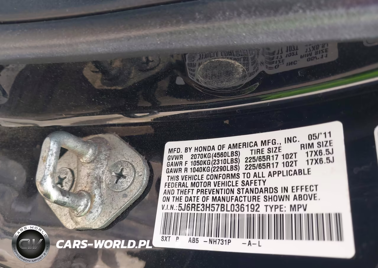 2011 Honda Cr-V Ex VIN:5J6RE3H57BL036192 - 9