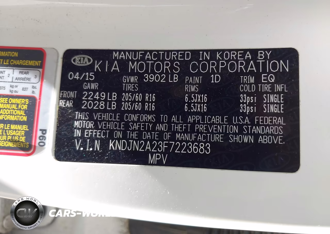 2015 Kia Soul VIN:KNDJN2A23F7223683 - 9