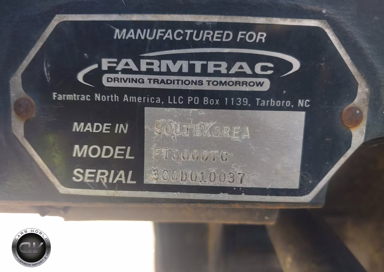 2006 Farmtrac Farm Tractor VIN:3000010037 - 9