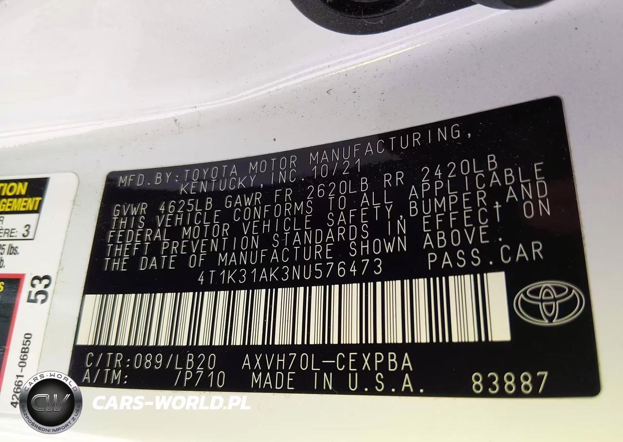 2022 Toyota Camry Xse Hybrid VIN:4T1K31AK3NU576473 - 9