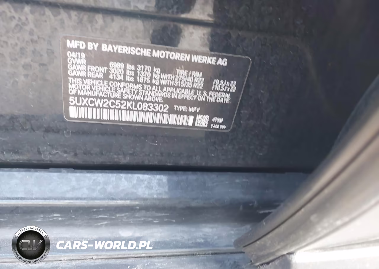 2019 BMW X7 xDrive40I VIN:5UXCW2C52KL083302 - 9