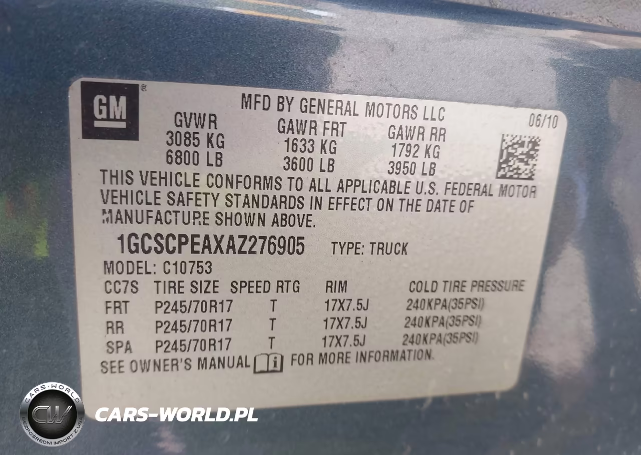 2010 Chevrolet Silverado 1500 Work Truck VIN:1GCSCPEAXAZ276905 - 9