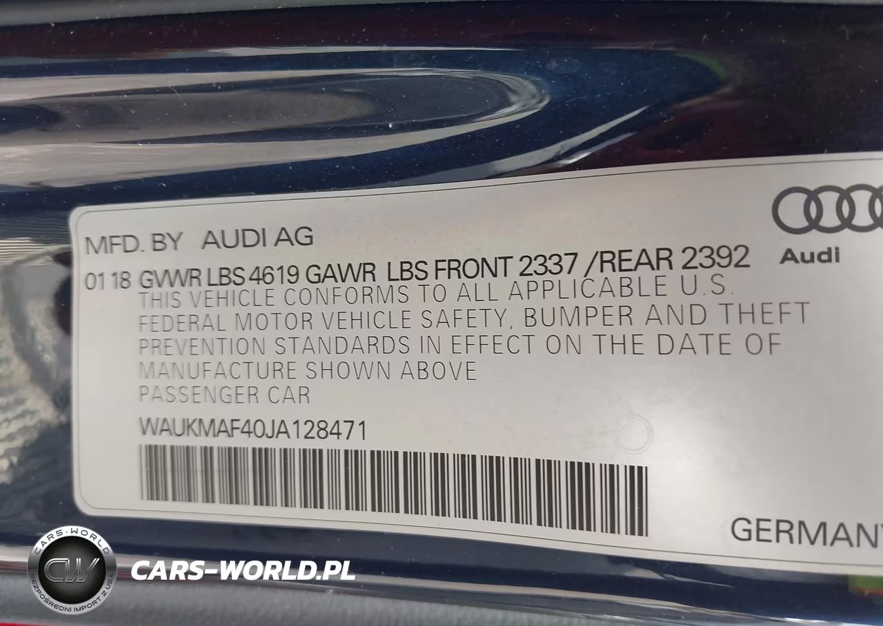 2018 Audi A4 2.0T Tech Ultra Premium-2.0T Ultra Premium VIN:WAUKMAF40JA128471 - 9
