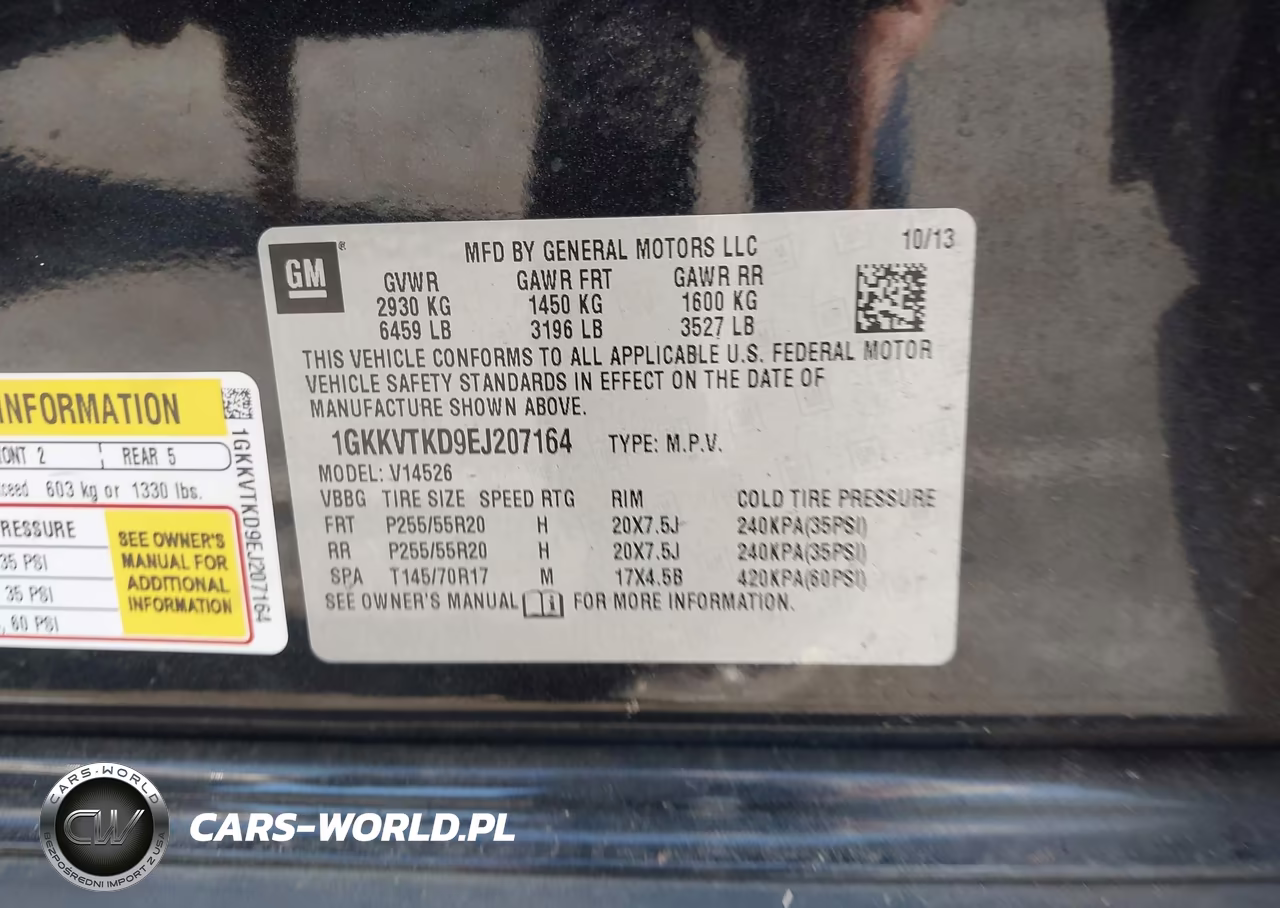 2014 GMC Acadia Denali VIN:1GKKVTKD9EJ207164 - 9