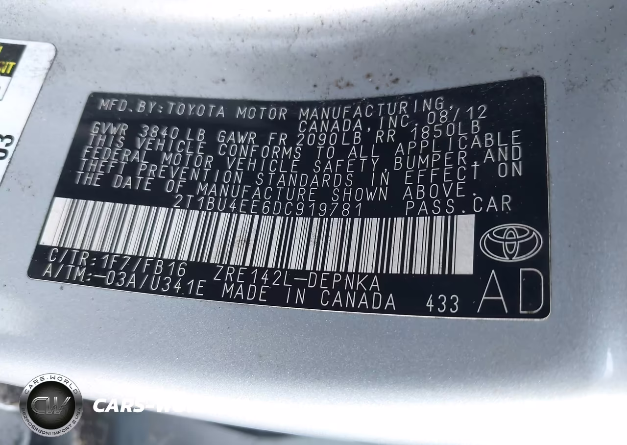 2013 Toyota Corolla Le VIN:2T1BU4EE6DC919781 - 9