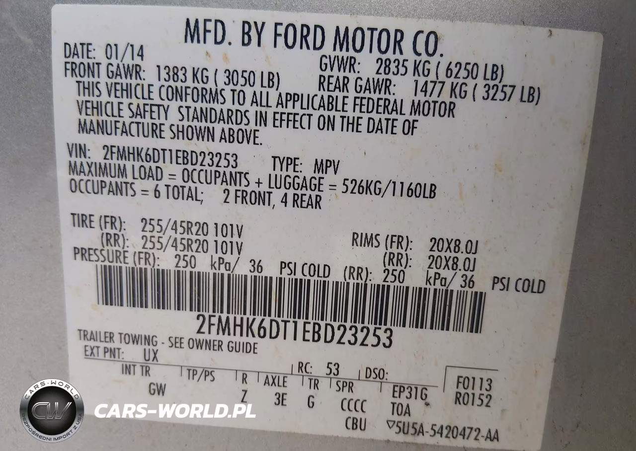 2014 Ford Flex Limited VIN:2FMHK6DT1EBD23253 - 9
