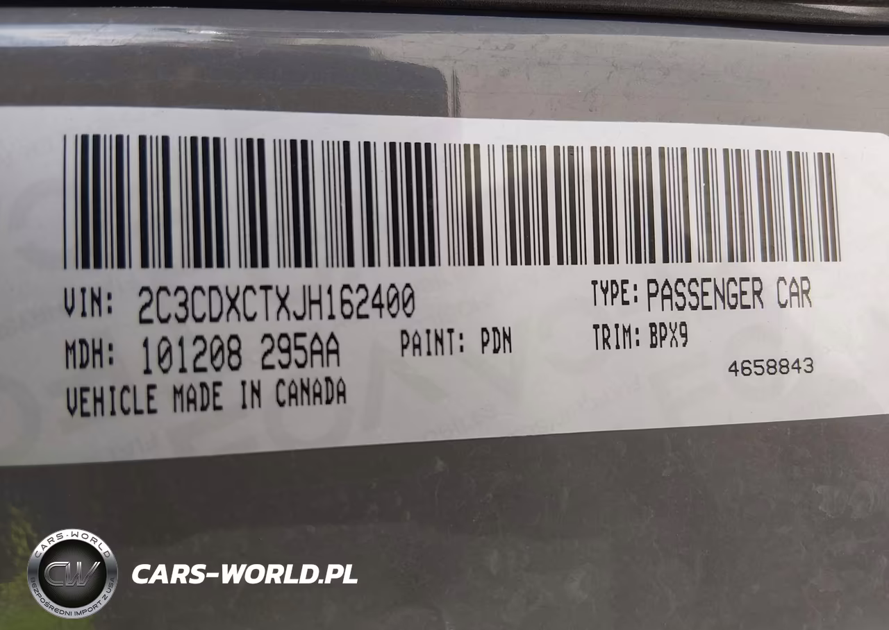 2018 Dodge Charger R-T Rwd VIN:2C3CDXCTXJH162400 - 9