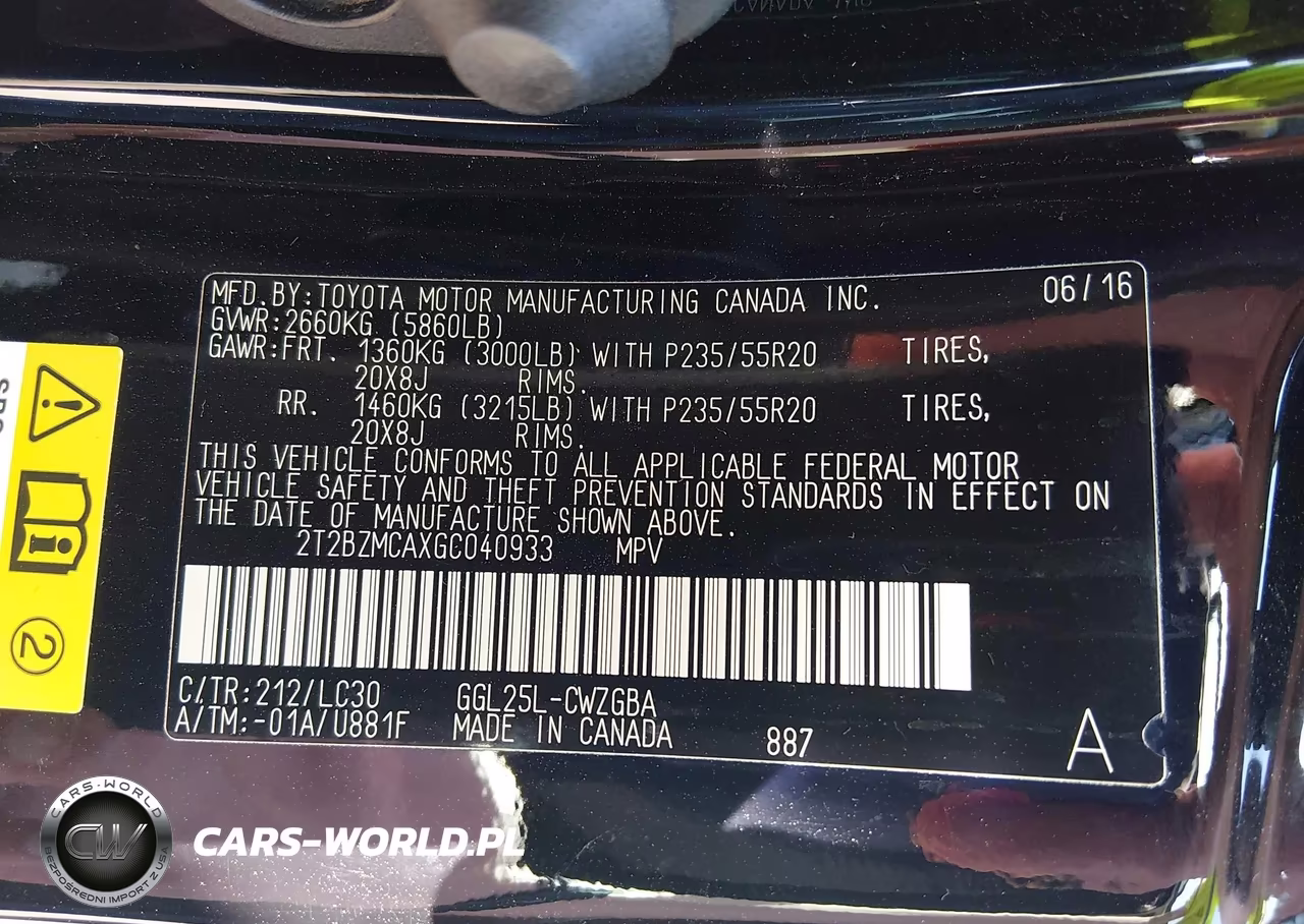 2016 Lexus Rx 350 F Sport VIN:2T2BZMCAXGC040933 - 9