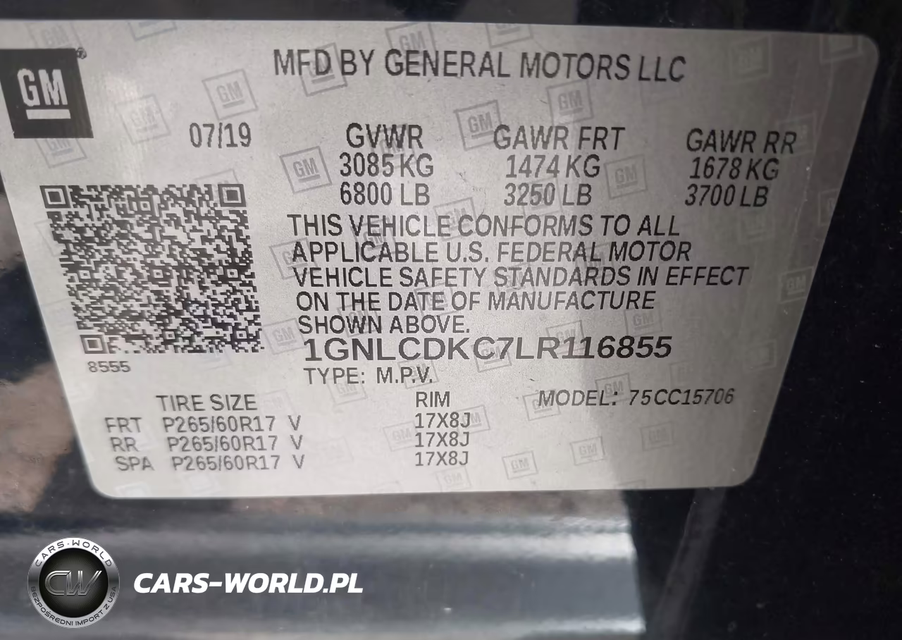 2020 Chevrolet Tahoe 2Wd Commercial Fleet VIN:1GNLCDKC7LR116855 - 9