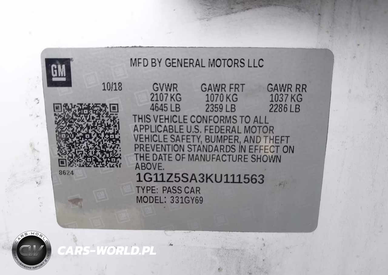 2019 Chevrolet Impala Lt VIN:1G11Z5SA3KU111563 - 9